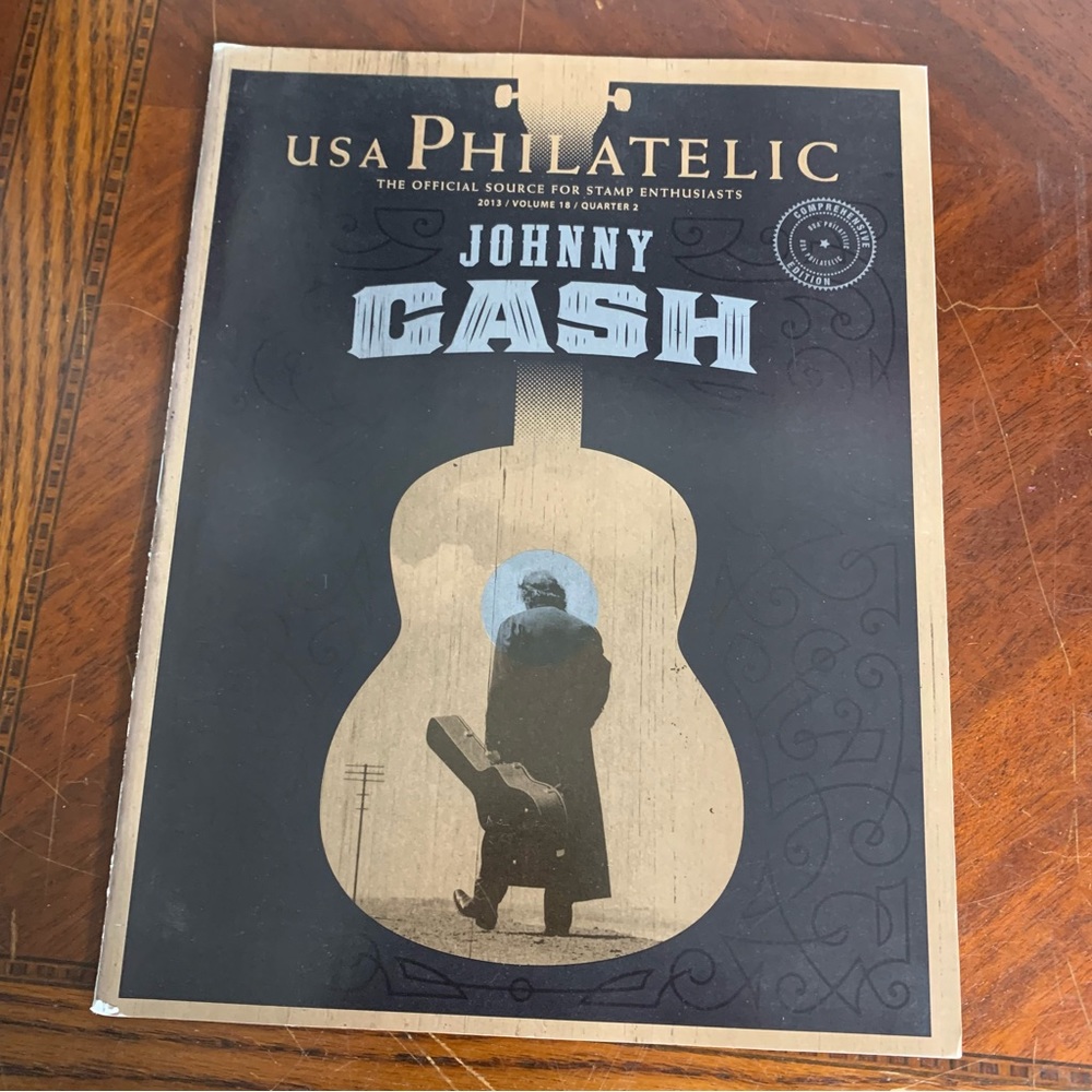 USA Philatelic Johnny Cash Collectible Stamp Magazine